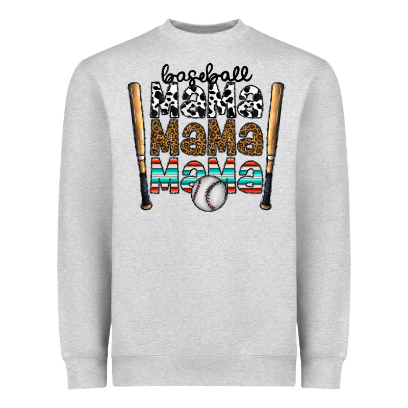 Baseball Mama Mama Mama Heavyweight Sweatshirt by CowhideDigitalArt | Teevron