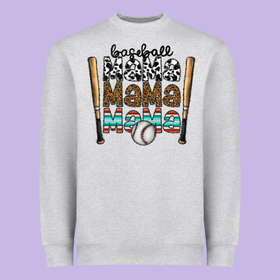 Baseball Mama Mama Mama Heavyweight Sweatshirt Designed By Cowhidedigitalart