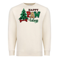Sandshell happy pawlidays christmas pets Premium Sweatshirt - MaliasSmallBusiness