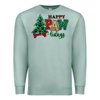 Seafoam happy pawlidays christmas pets Premium Sweatshirt - MaliasSmallBusiness