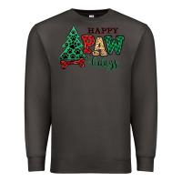 Smoke happy pawlidays christmas pets Premium Sweatshirt - MaliasSmallBusiness