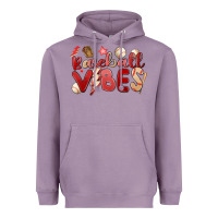 Lavender baseball vibes Heavyweight Hoodie - MaliasSmallBusiness