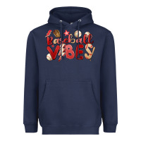 Navy baseball vibes Heavyweight Hoodie - MaliasSmallBusiness