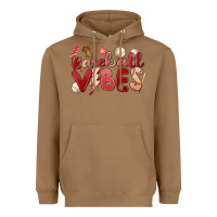 Toasted Coconut baseball vibes Heavyweight Hoodie - MaliasSmallBusiness