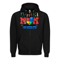 Black autism mom like a normal mom Zipper Hoodie - MaliasSmallBusiness