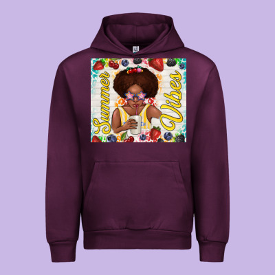 Summer Vibes Afro Kid Urban Hoodie Designed By Tumblerdesignbyshophia