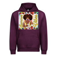 Mauve Wine summer vibes afro kid Urban Hoodie - TumblerDesignByShophia