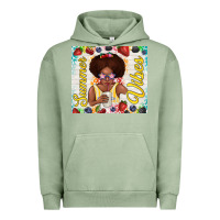 Pigment Oil Green summer vibes afro kid Urban Hoodie - TumblerDesignByShophia