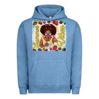Pigment Pebble Blue summer vibes afro kid Urban Hoodie - TumblerDesignByShophia