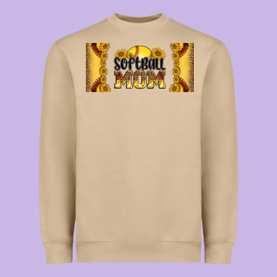 Leopard Softball Mom 16oz Libbey Glass Heavyweight Sweatshirt Designed By Hra Design Shop