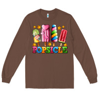 Chestnut popsicle with stars Long Sleeve Tee - AdoDesignShop