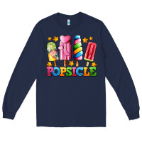 Navy popsicle with stars Long Sleeve Tee - AdoDesignShop