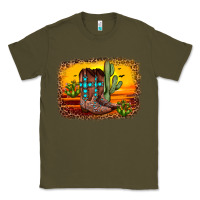 Army Green cross sunset backgraund Classic Tee - JahusDesignShop