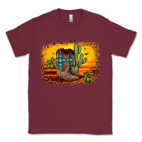 Burgundy cross sunset backgraund Classic Tee - JahusDesignShop