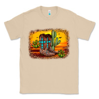 Mushroom cross sunset backgraund Classic Tee - JahusDesignShop