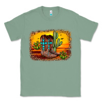 Sage cross sunset backgraund Classic Tee - JahusDesignShop