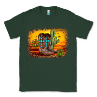 Sports Green cross sunset backgraund Classic Tee - JahusDesignShop
