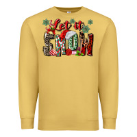 Antique Gold let it snow Premium Sweatshirt - MaliasSmallBusiness