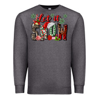 Charcoal Heather let it snow Premium Sweatshirt - MaliasSmallBusiness