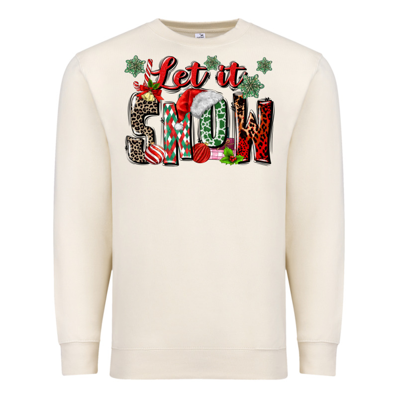 Let It Snow Premium Sweatshirt by MaliasSmallBusiness | Teevron