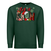 Sports Green let it snow Premium Sweatshirt - MaliasSmallBusiness