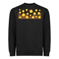 Black leopard softball 16oz libbey glass Heavyweight Sweatshirt - HRA Design Shop