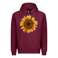 Burgundy sunflower Premium Hoodie - BarkalooDesign
