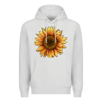 Dove Grey sunflower Premium Hoodie - BarkalooDesign