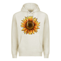 Oatmeal Heather sunflower Premium Hoodie - BarkalooDesign