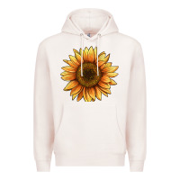 Pale Pink sunflower Premium Hoodie - BarkalooDesign