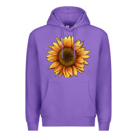 Purple sunflower Premium Hoodie - BarkalooDesign