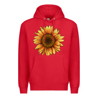 Red sunflower Premium Hoodie - BarkalooDesign