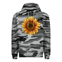 Slate Camo sunflower Premium Hoodie - BarkalooDesign