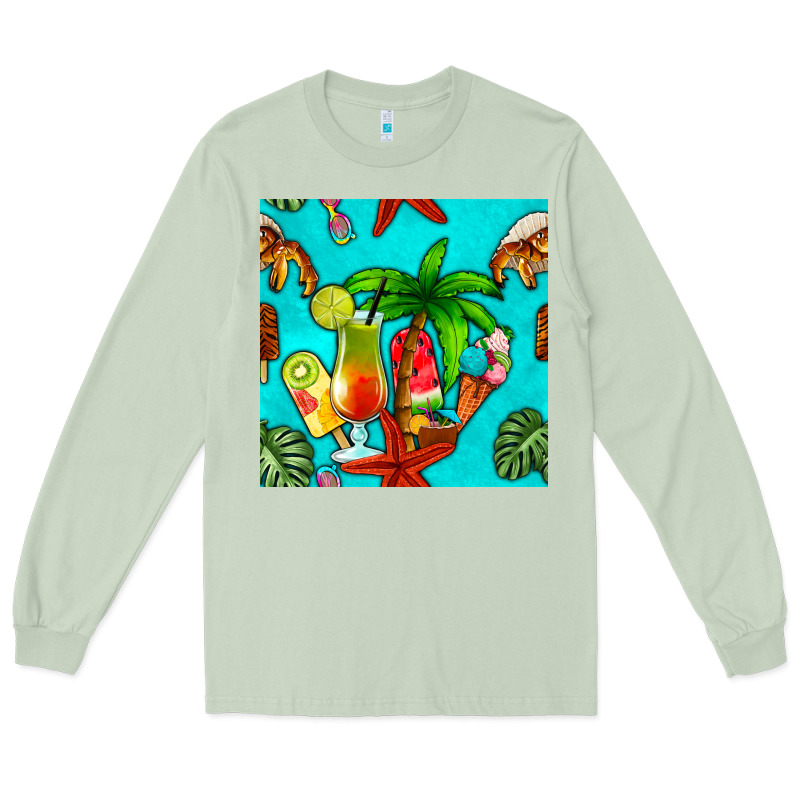 Summer Drinks And Ice Cream Long Sleeve Tee by BundleAndBundleShop | Teevron