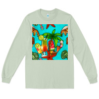 Matcha summer drinks and ice cream Long Sleeve Tee - BundleAndBundleShop