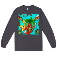 Smoke summer drinks and ice cream Long Sleeve Tee - BundleAndBundleShop