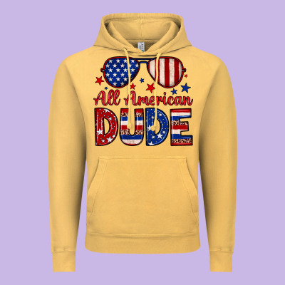 All American Dude Vintage Hoodie Designed By Neo Western