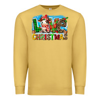 Antique Gold love christmas cow Premium Sweatshirt - MaliasSmallBusiness