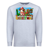 Heather Grey love christmas cow Premium Sweatshirt - MaliasSmallBusiness