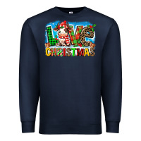 Navy love christmas cow Premium Sweatshirt - MaliasSmallBusiness