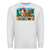 Oatmeal Heather love christmas cow Premium Sweatshirt - MaliasSmallBusiness