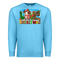 Ocean Blue love christmas cow Premium Sweatshirt - MaliasSmallBusiness