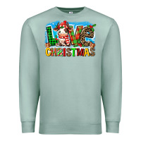 Seafoam love christmas cow Premium Sweatshirt - MaliasSmallBusiness