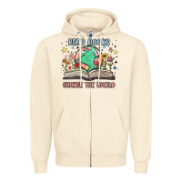 Sandshell book lover Zipper Hoodie - MaliasSmallBusiness