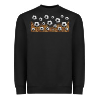 Black leopard soccer 16oz libbey glass Heavyweight Sweatshirt - HRA Design Shop