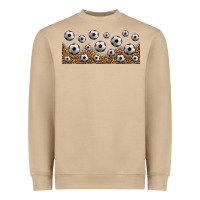 Leopard Soccer 16oz Libbey Glass Heavyweight Sweatshirt | Teevron