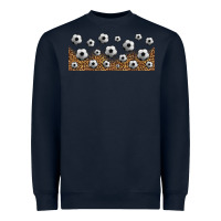 Navy leopard soccer 16oz libbey glass Heavyweight Sweatshirt - HRA Design Shop