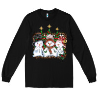 Black christmas snowman Long Sleeve Tee - AdoDesignShop