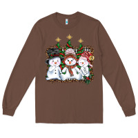 Chestnut christmas snowman Long Sleeve Tee - AdoDesignShop