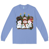 Colony Blue christmas snowman Long Sleeve Tee - AdoDesignShop